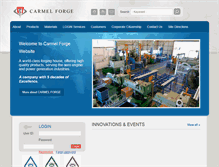 Tablet Screenshot of carmel-forge.com